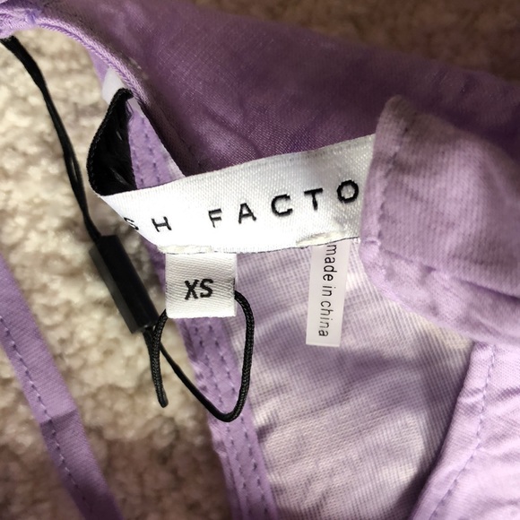 NWT English Factory Tie Back Jacquard Dress - Picture 5 of 9